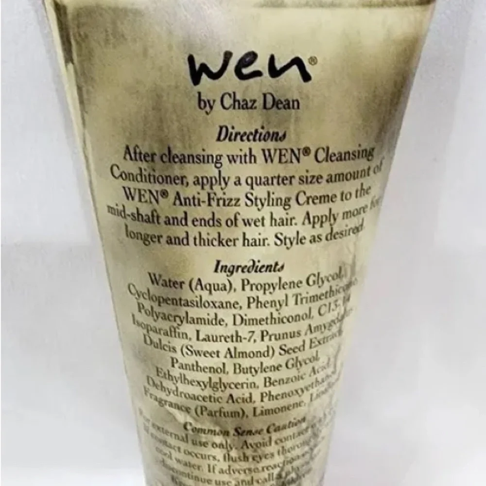 🌿 WEN Sweet Almond Mint Anti-Frizz Styling Crème 🌿